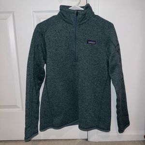 NWOT Patagonia Tasmanian Teal 1/4 Zipup (Women’s Large)
